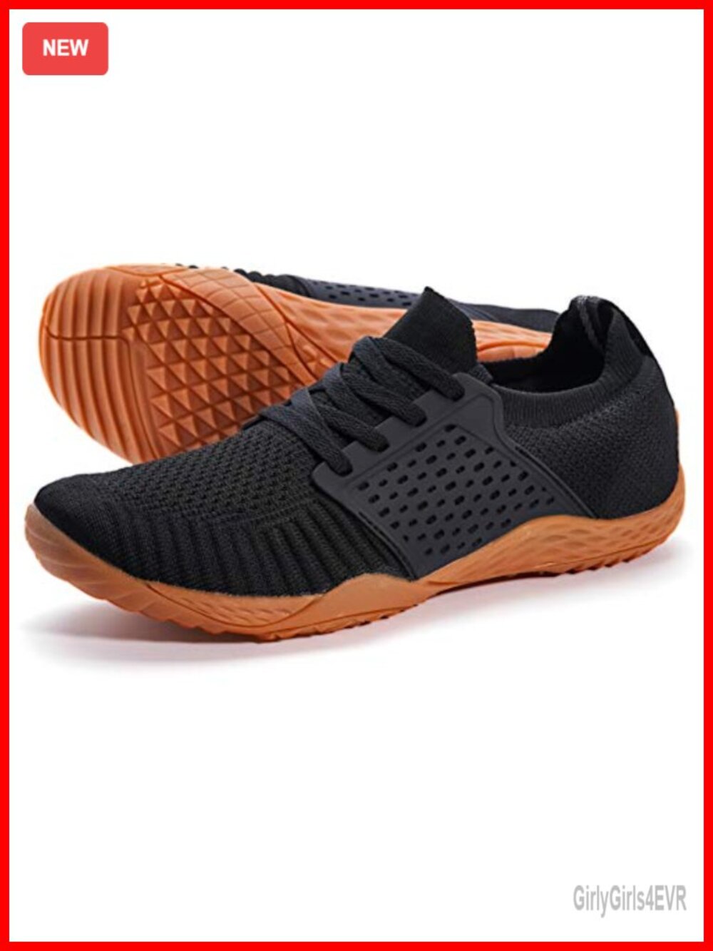 Zero Drop Barefoot Trail Runner Athletic Shoe with Wide Toe Box